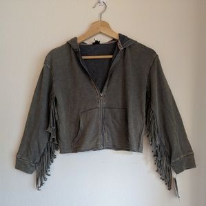 Kids Long sleeve acid wash hoodie